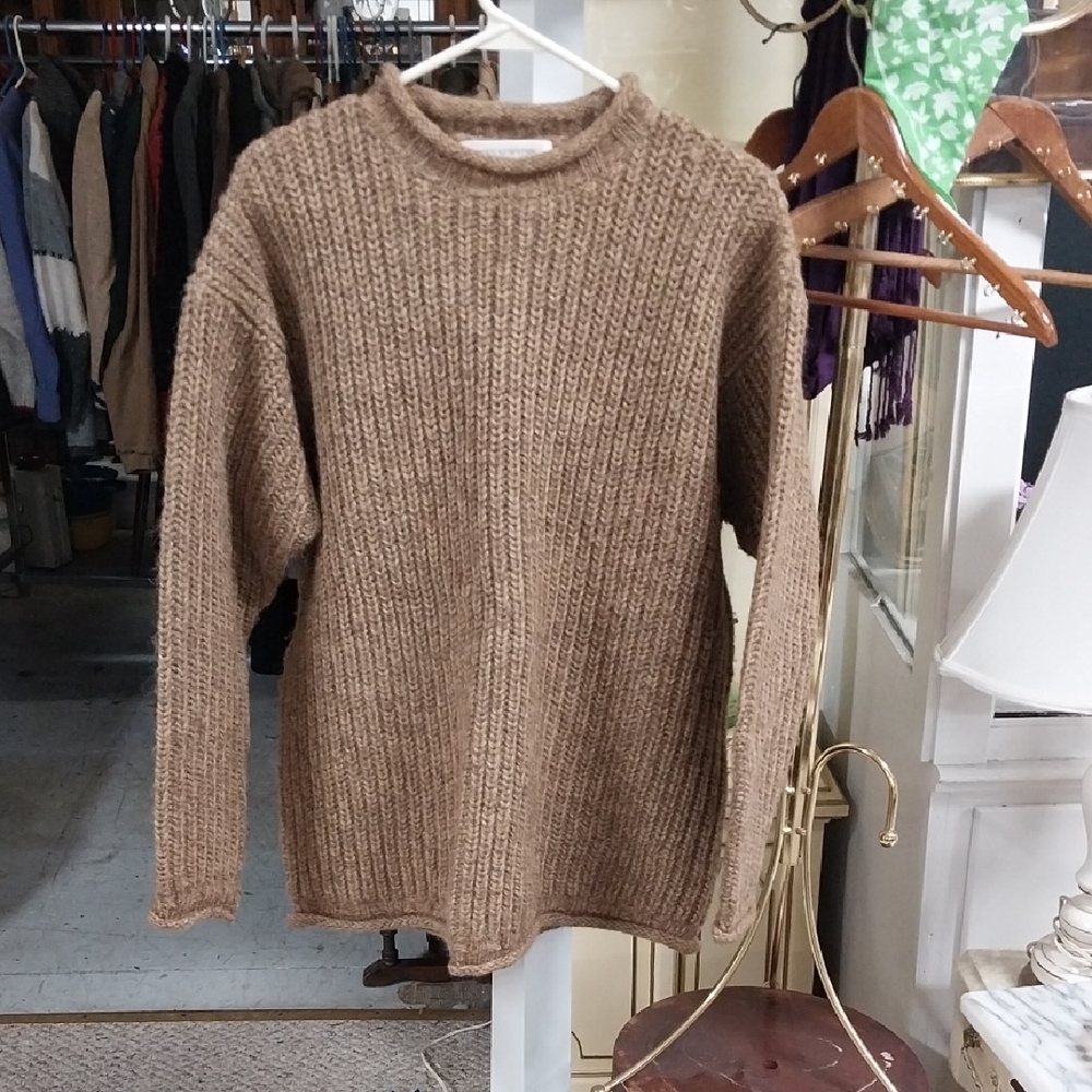 Jones New York Tan Crewneck Sweater